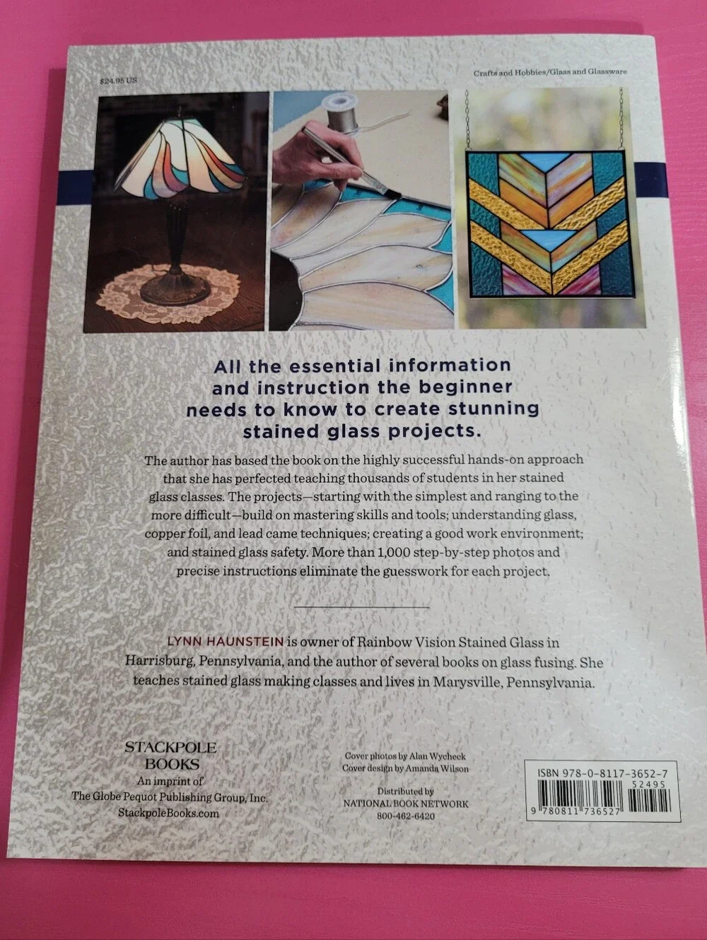 Stained Glass Making Basics by Lynn Haunstein Paperback Book Full Color (1401)
